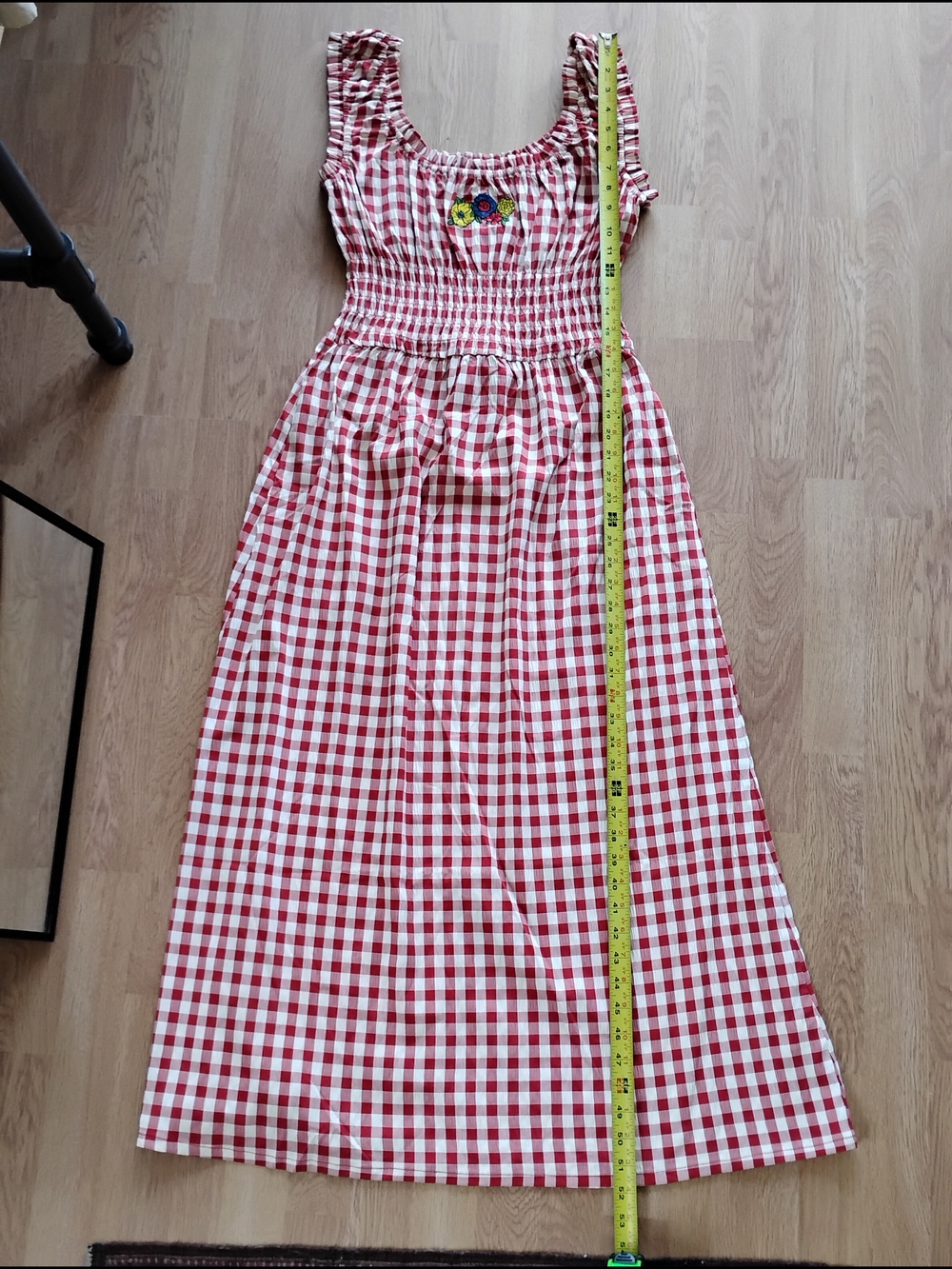 Lisa Says Gah Red Gingham Maxi Dress - Picture 7 of 7